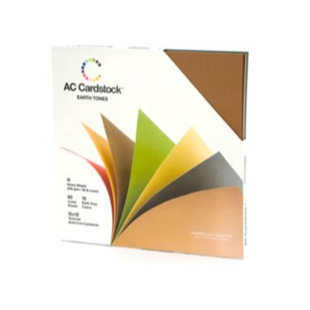 CARDSTOCK EARTHTONES 12X12IN 