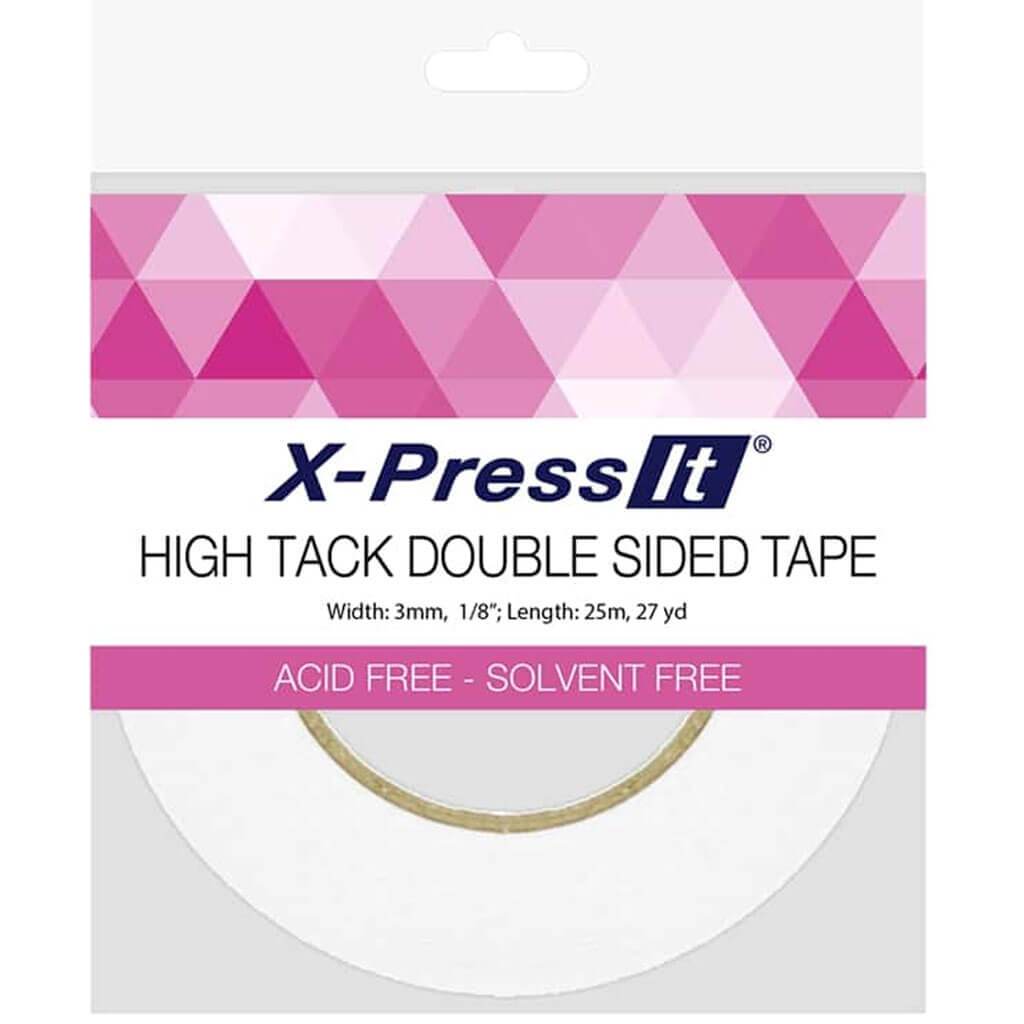 X-Press it High Tack Double Sided Tape 1/8in x 27yd