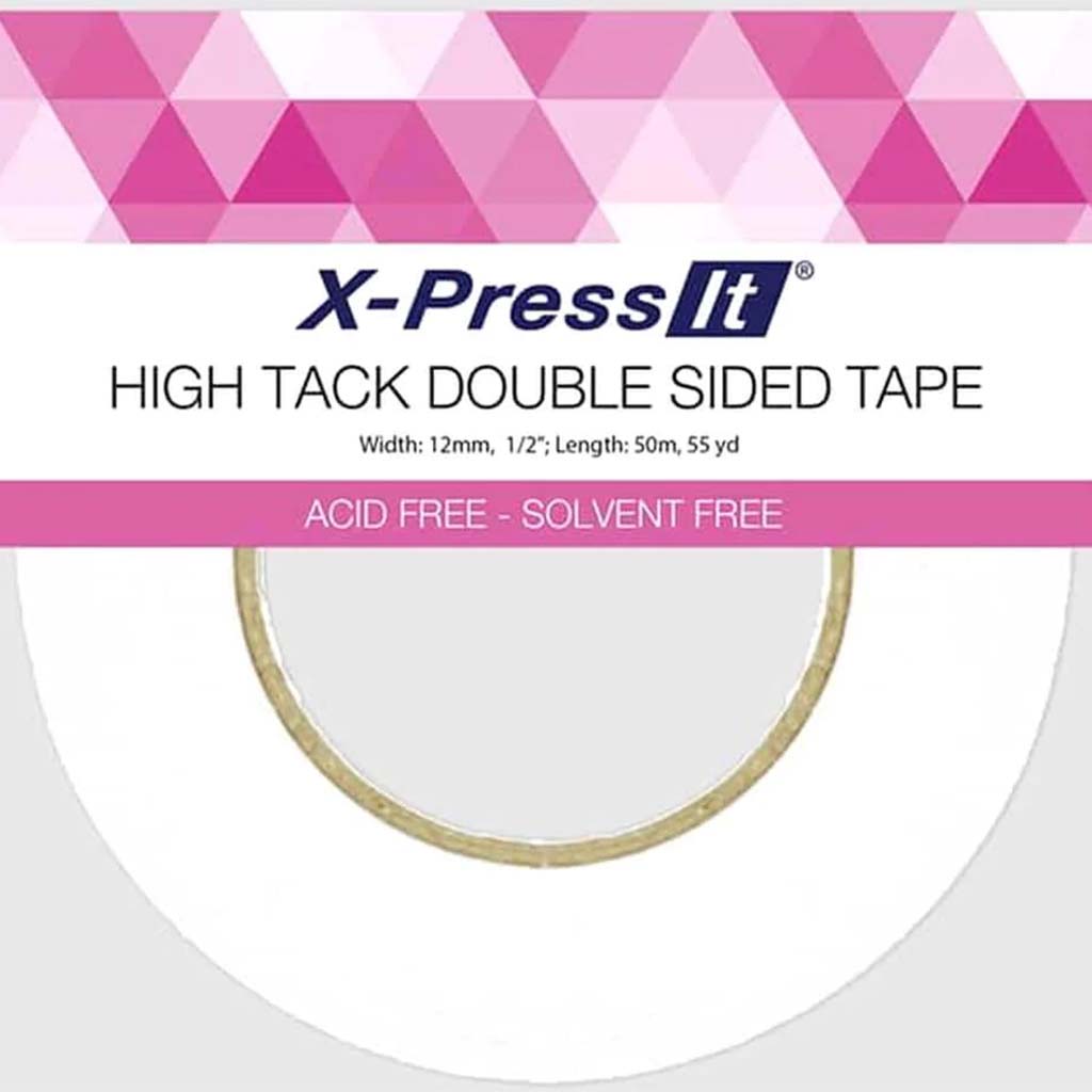 X-Press it High Tack Double Sided Tape 1/2in x 55yd