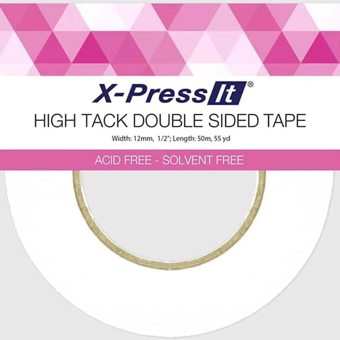 X-Press it High Tack Double Sided Tape 1/2in x 55yd