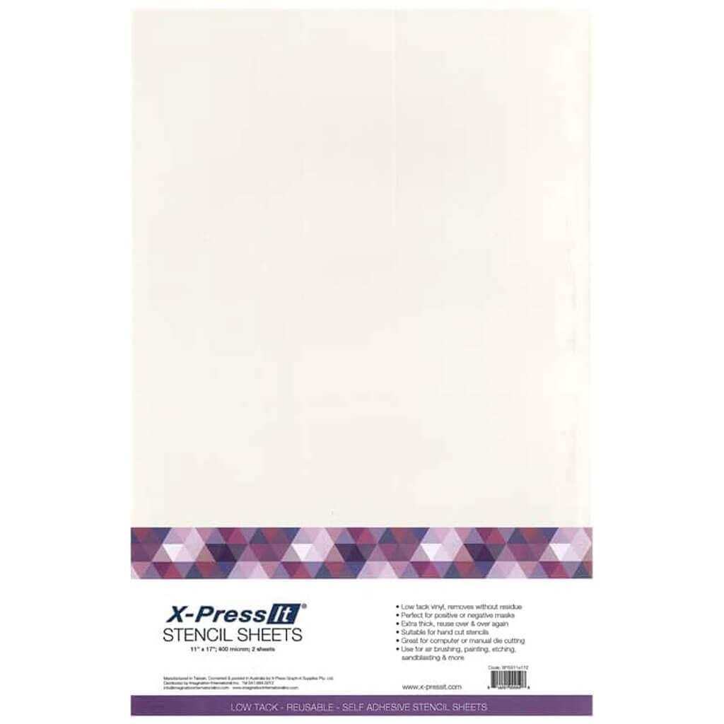 X-press It Stencil Adhesive Sheet 11 x 17 2pc