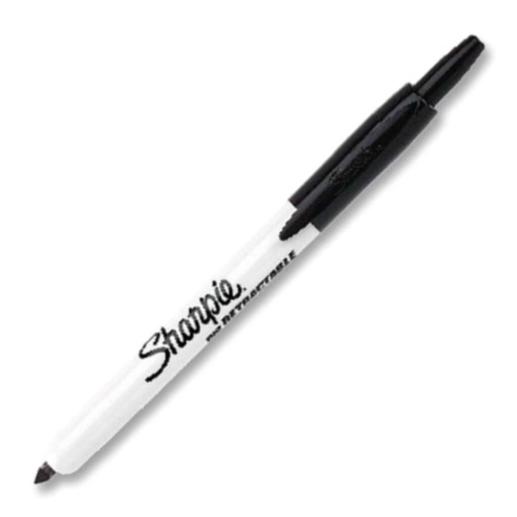 Sharpie Retractable Marker Fine Point Black