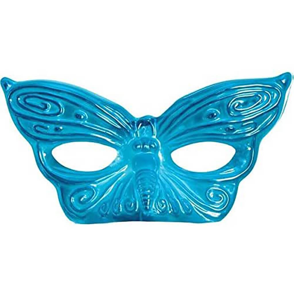 Masks Party Foil Butterfly Turq