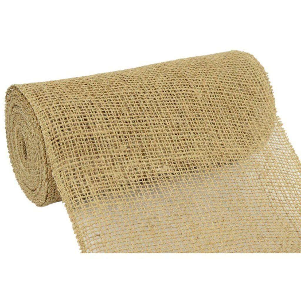 Burlap Ribbon 9in x 10yd Natural