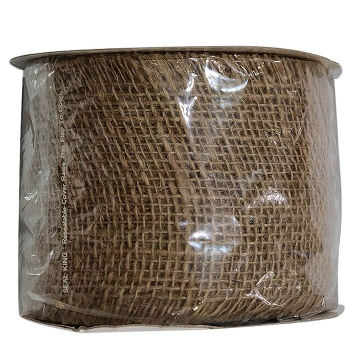 Natural Loose Weave Burlap Fringe Edge 4in x 10yd