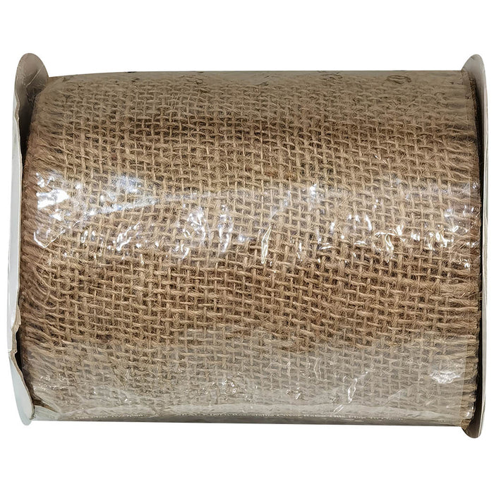 Natural Loose Weave Burlap Fringe Edge 6in x 10yd