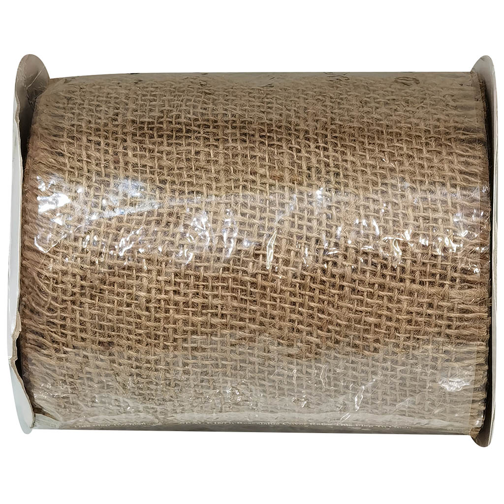 Natural Loose Weave Burlap Fringe Edge 6in x 10yd