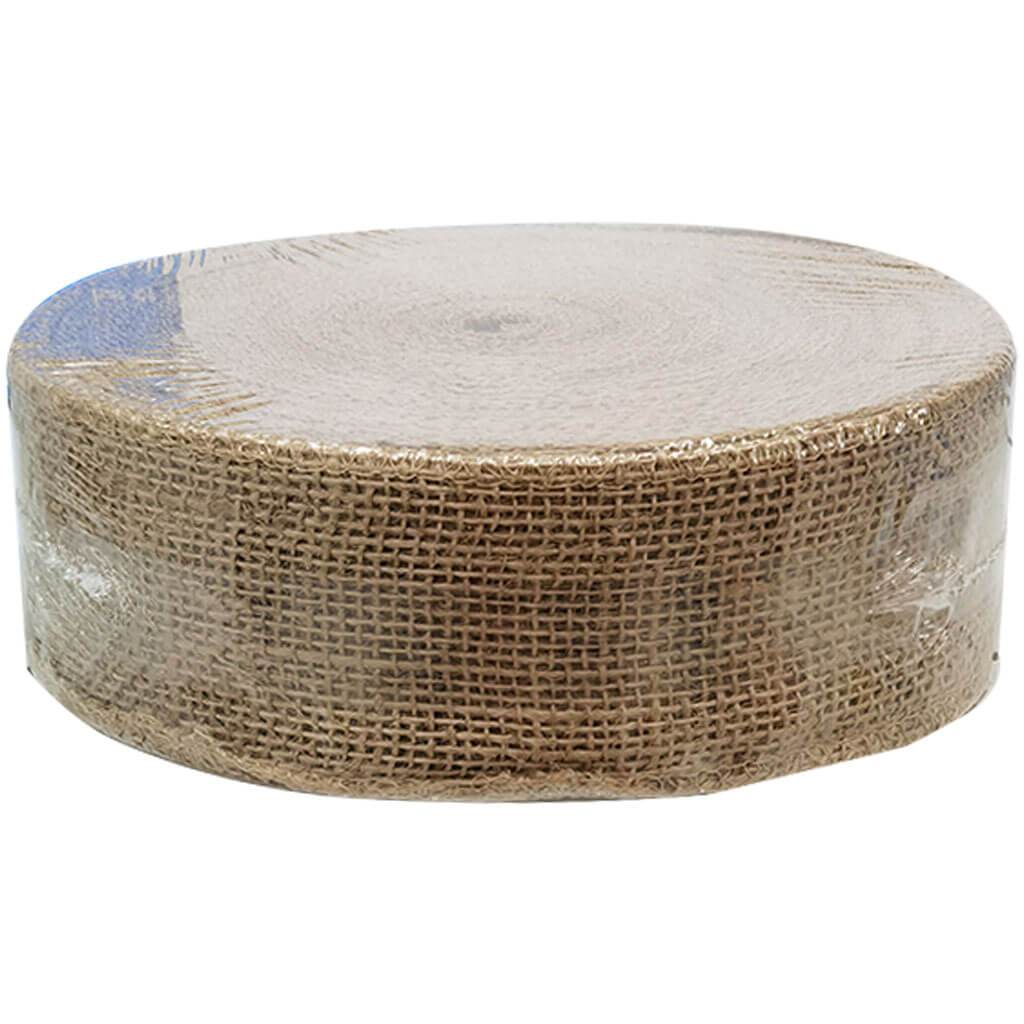 Bulk Burlap Ribbon Roll 2.5in x 50yd Natural