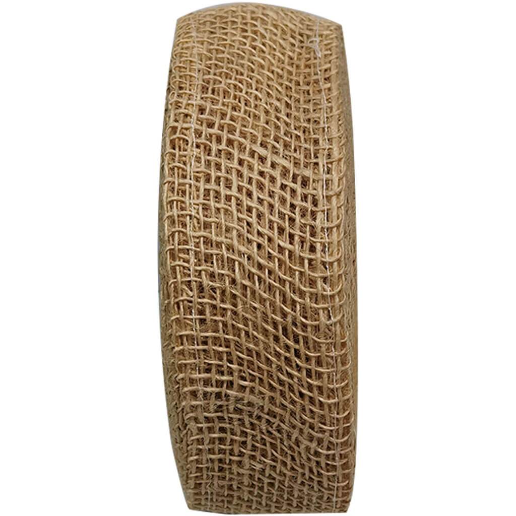 Jute Burlap Ribbon Roll 2in x 10yd Ivory