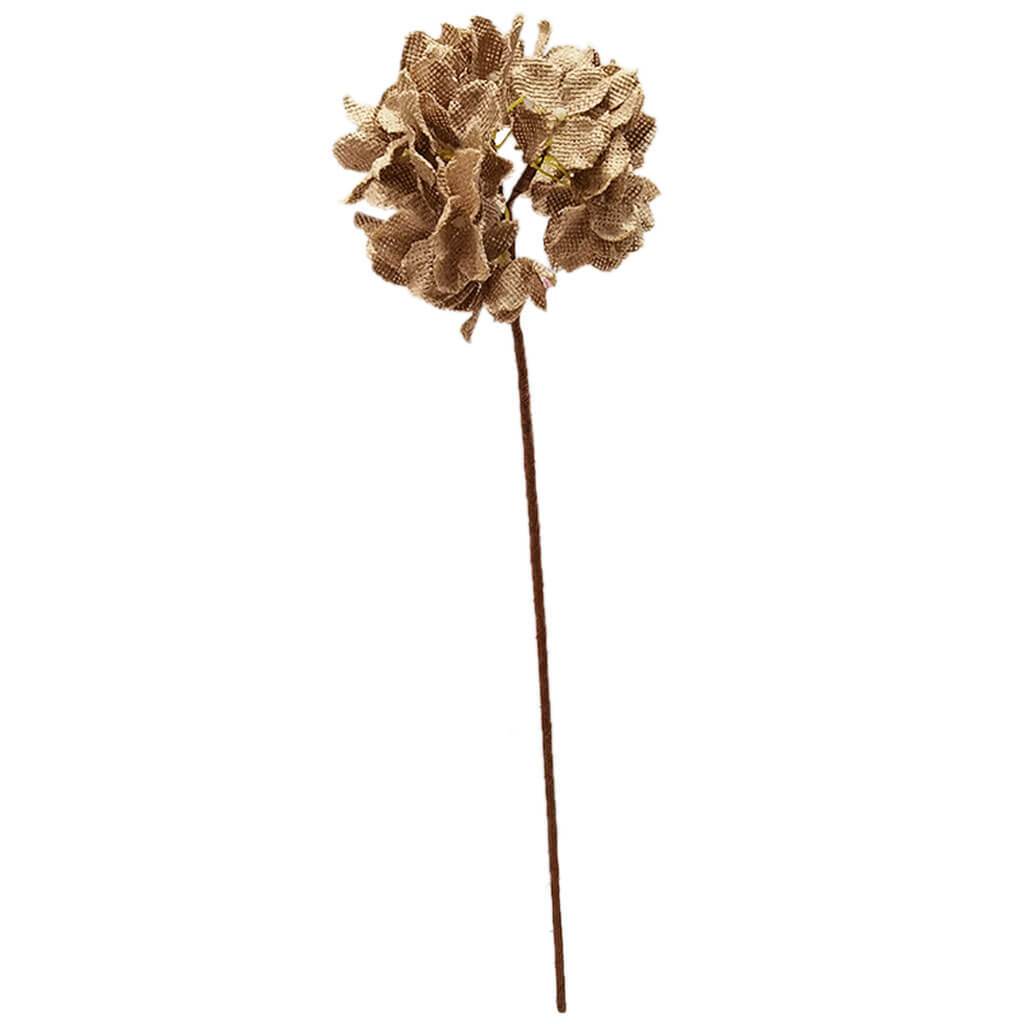 Burlap Hydrangea Stem 6in x 21in Natural