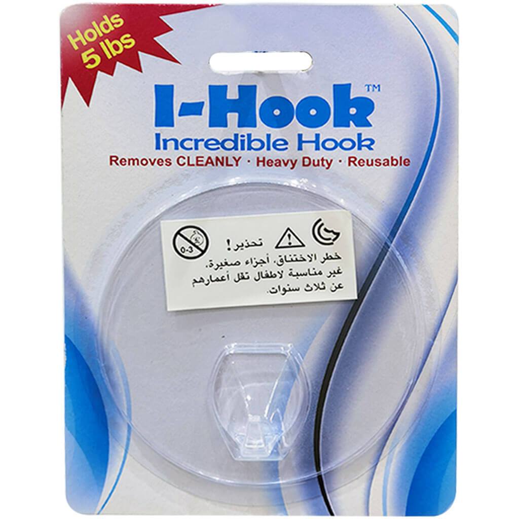 Incredible Clear Wall Hook 4in Round