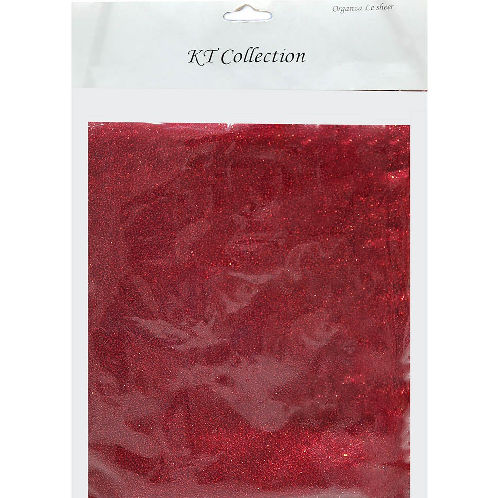 Glitter Le Sheer 28in x 3yd Wine Red