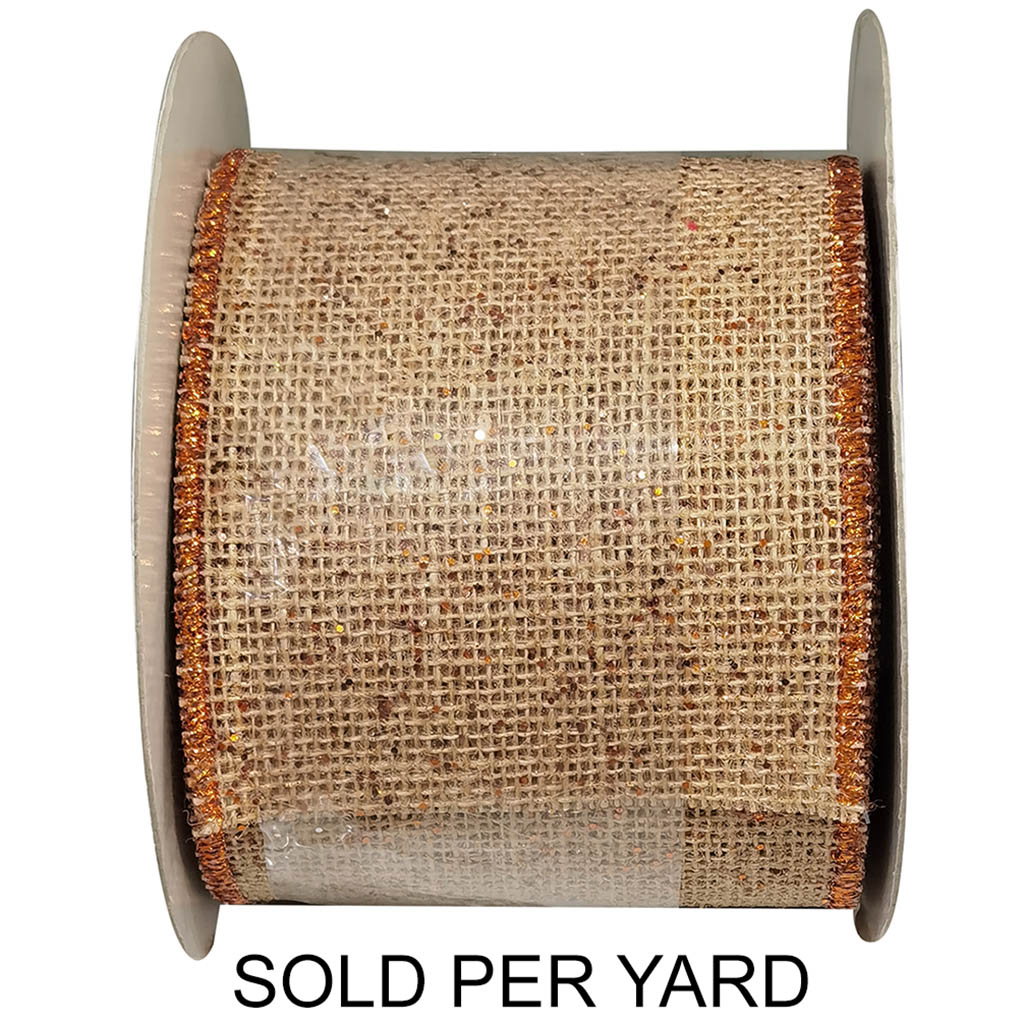 Burlap Natural Copper 4in