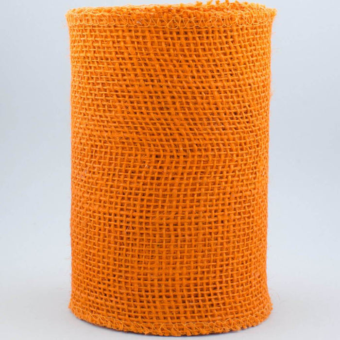 Burlap Ribbon Orange 6in x10yd