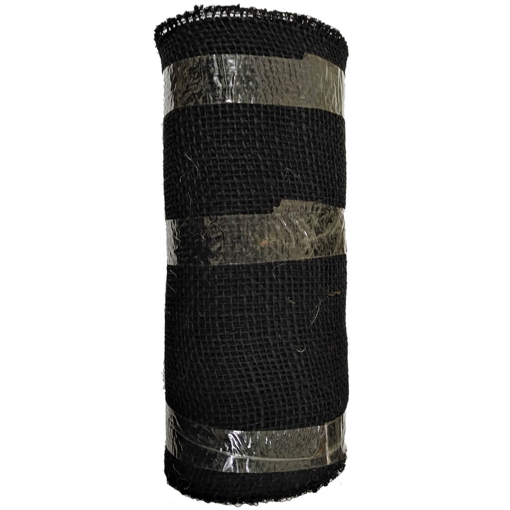 Burlap Hq.Jute Roll Black 9in x 10yd