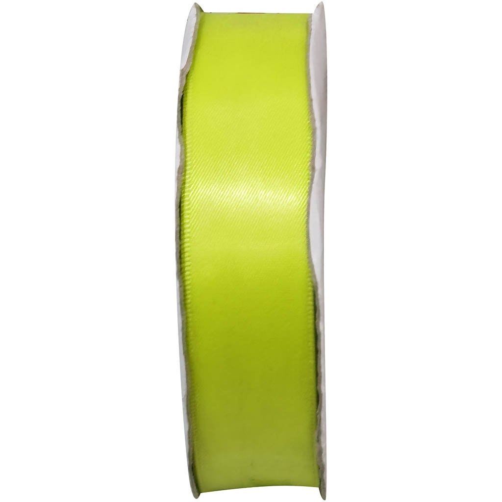 Double Face Satin7/8in x 25yd Neon Yellow