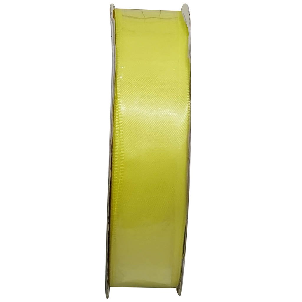 Double Face Satin 7/8in x 25yd Yellow