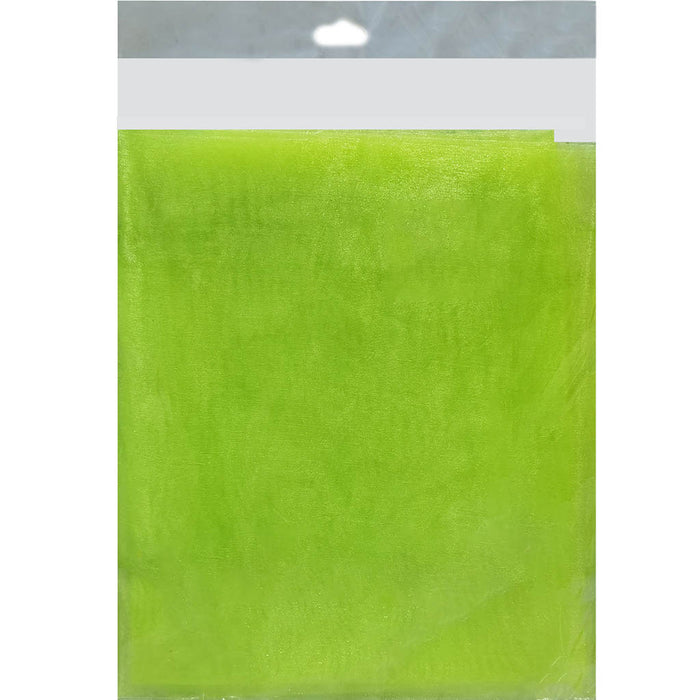 Le Sheer Fabric 28in x 3yd Neon Green