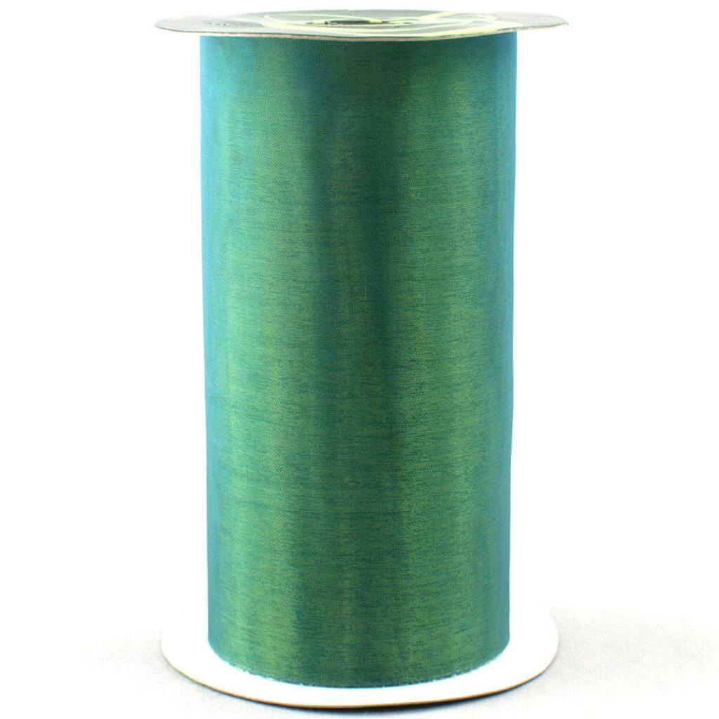 Two Tone Sheer Cut Edge 6in x 10yd Ice Blue Green