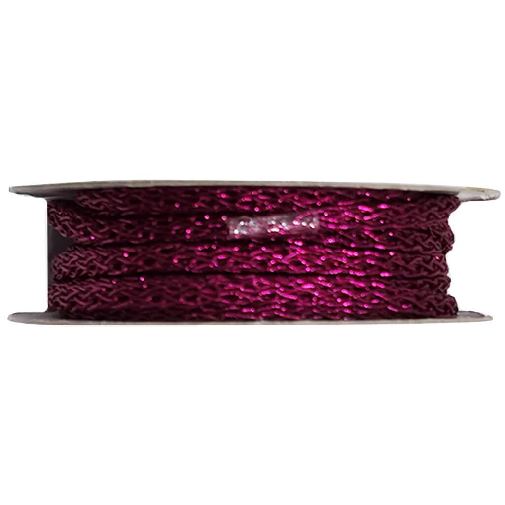 Braided Metallic Cord 5mm x 10yd Garden Rose