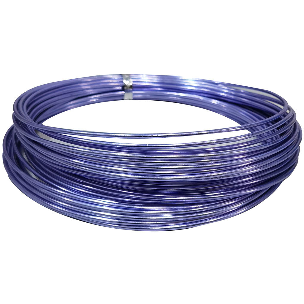 Aluminium Round Wire 2mm x 13yd Iris