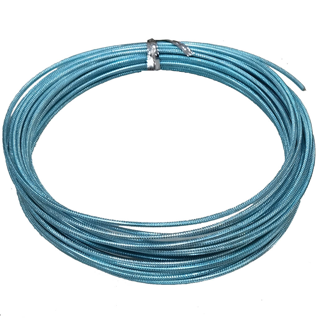 Aluminium Embossed Wire 2mm x 13yd  Light Blue