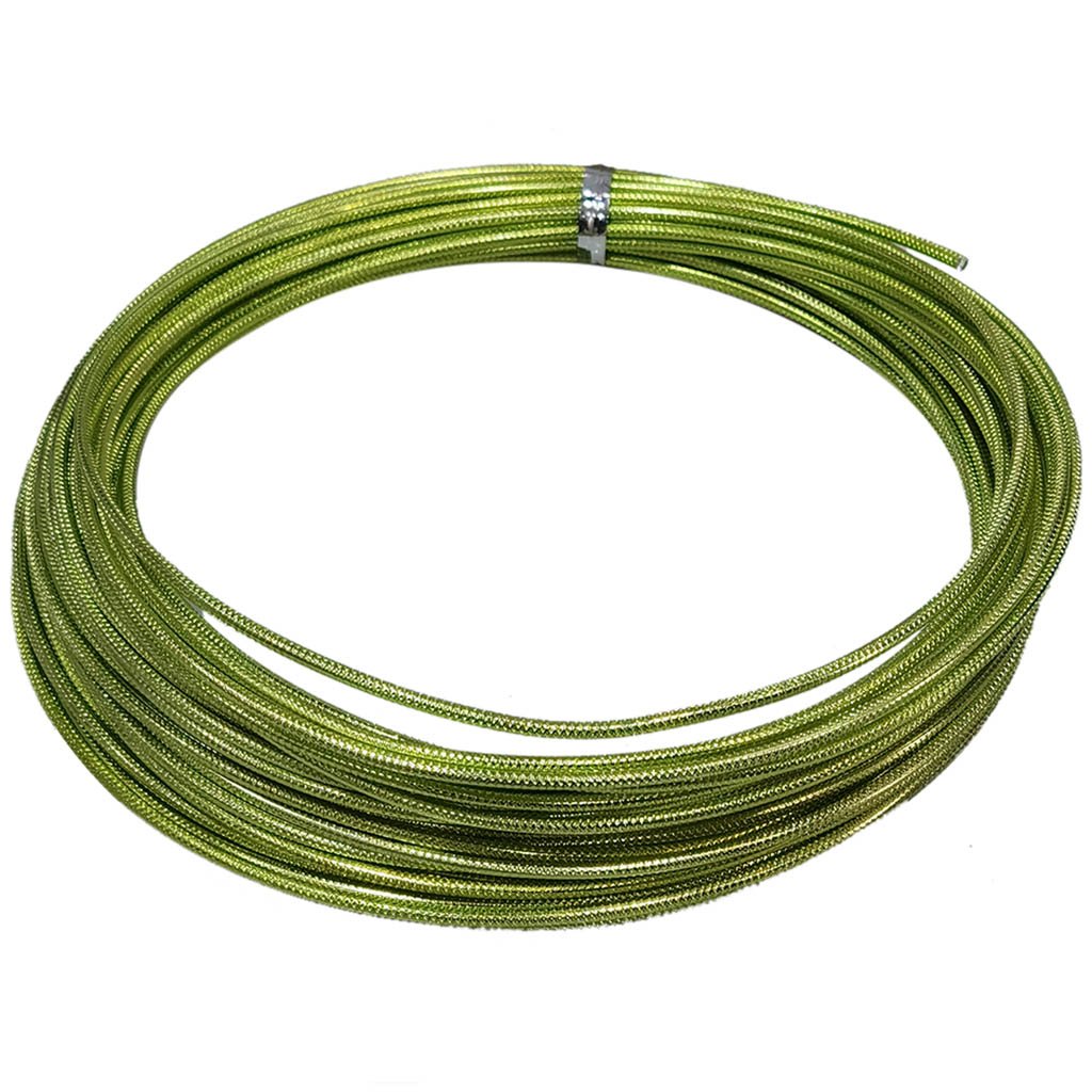 Aluminium Embossed Wire 2mm x 13yd  Neon Green