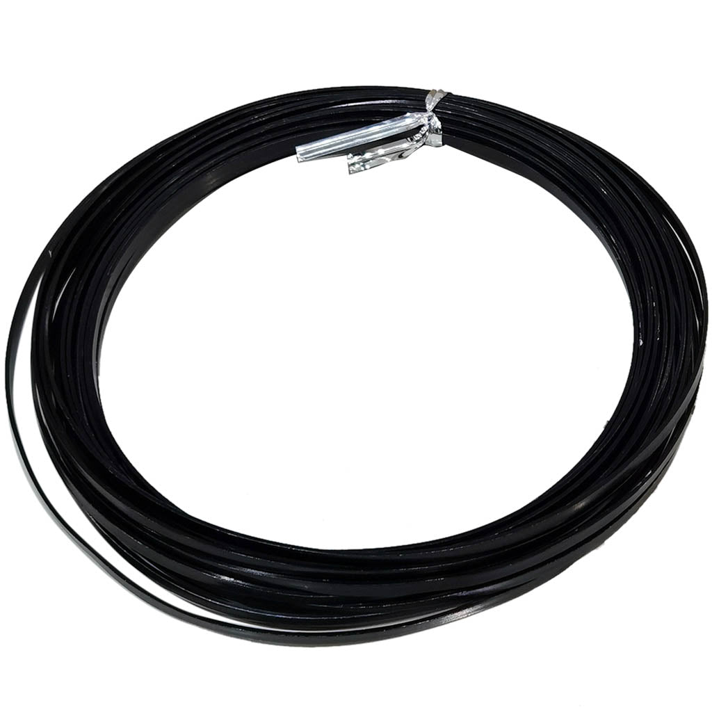 Aluminium Flat Wire 3.5mm x 11yd Black