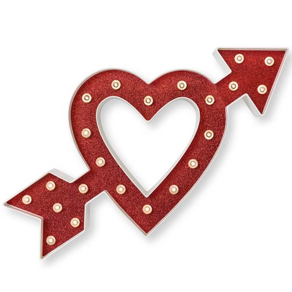 MARQUEE LOVE HEART ARROW 