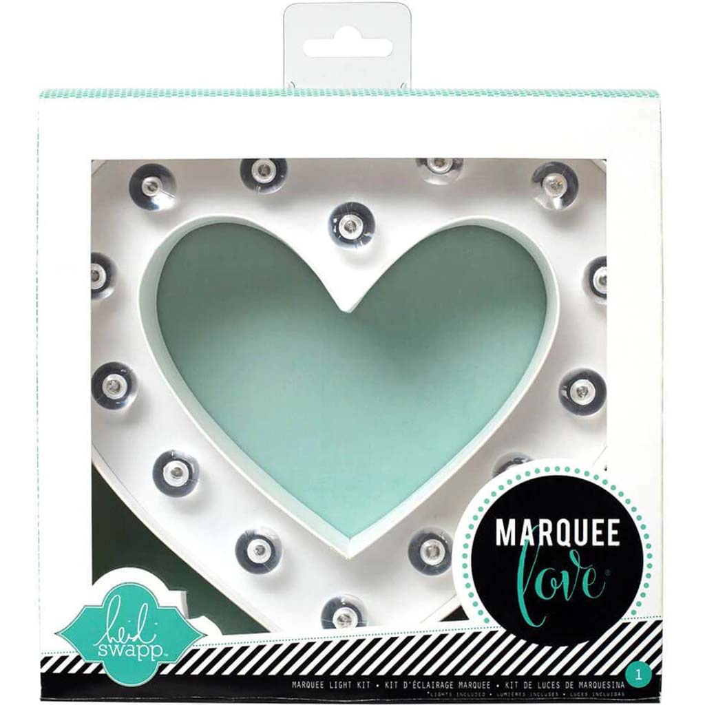 Marquee Letter Heart Shapes