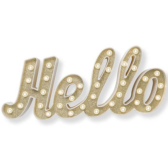 MARQUEE PLASTIC HELLO SIGN 