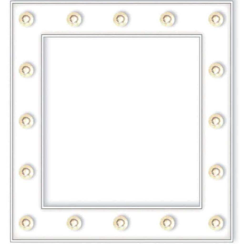 Marquee Frame Love White