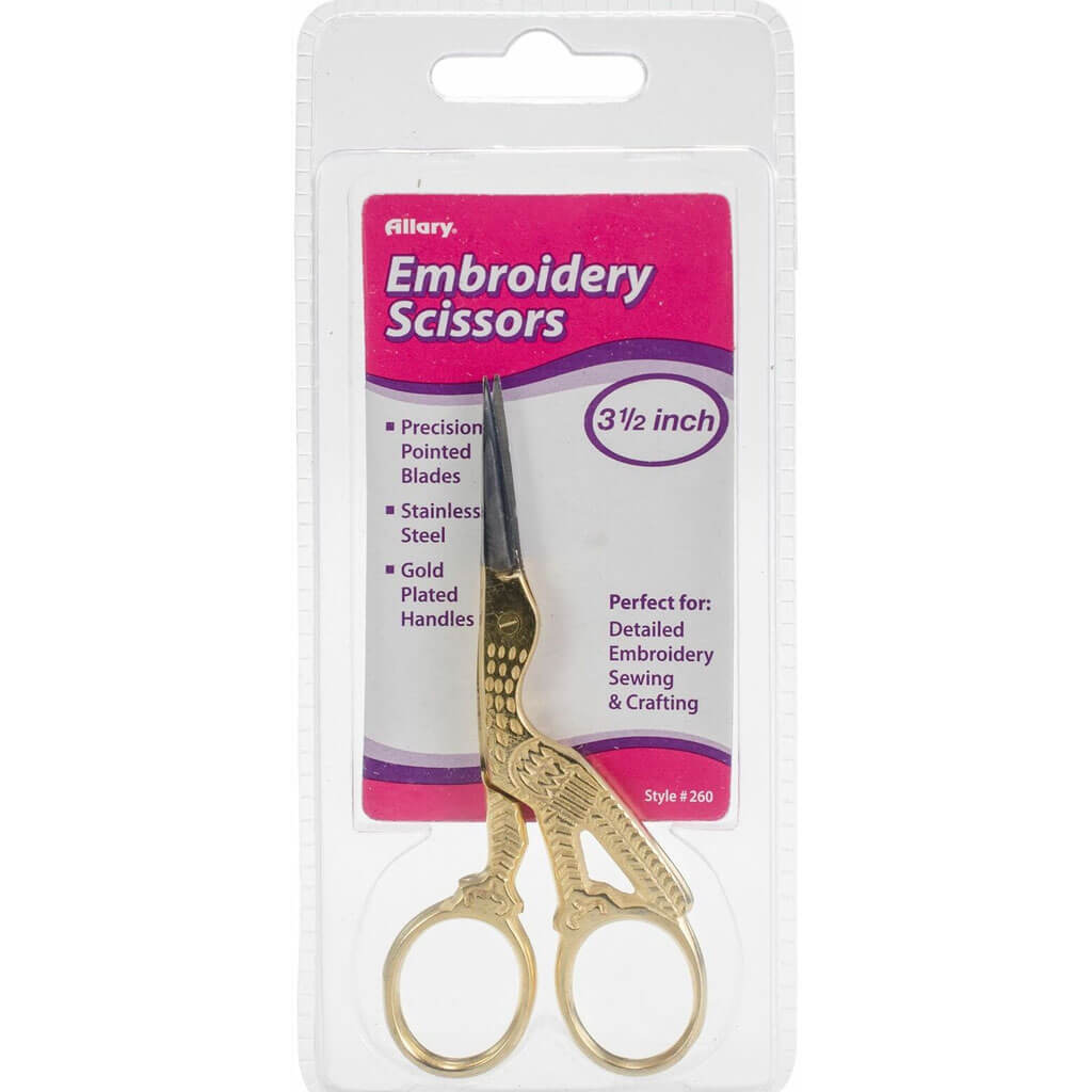 Needlework Scissors Stork 3 1/2in