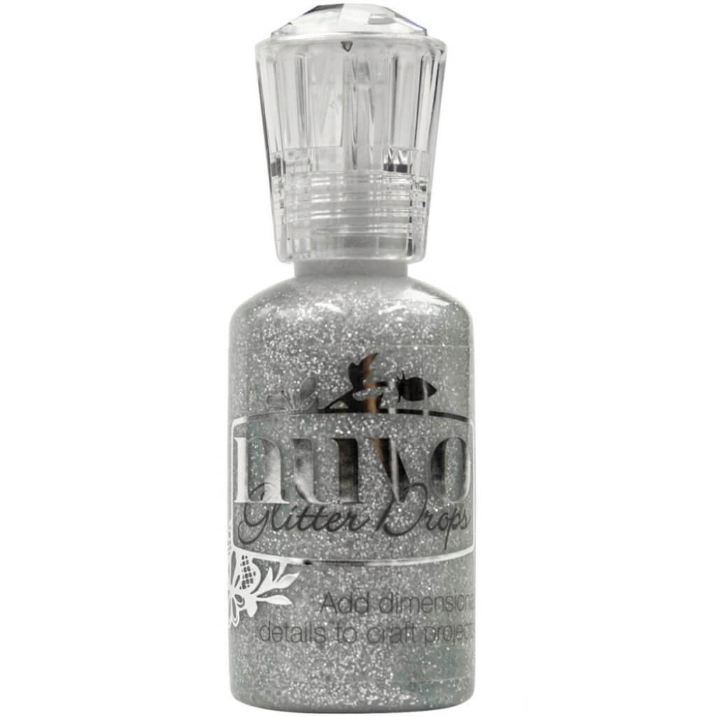 Nuvo Glitter Drops 1.1oz Silver Moondust