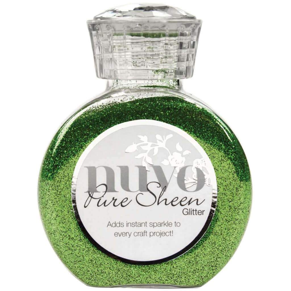 Nuvo Pure Sheen Glitter 3.38oz Green Meadow