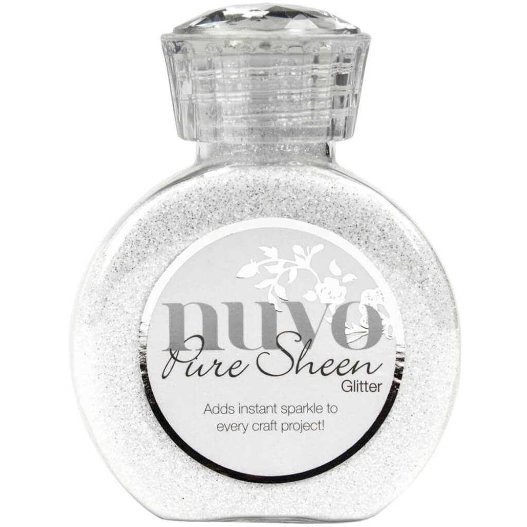 Nuvo Pure Sheen Glitter 3.38oz Ice White