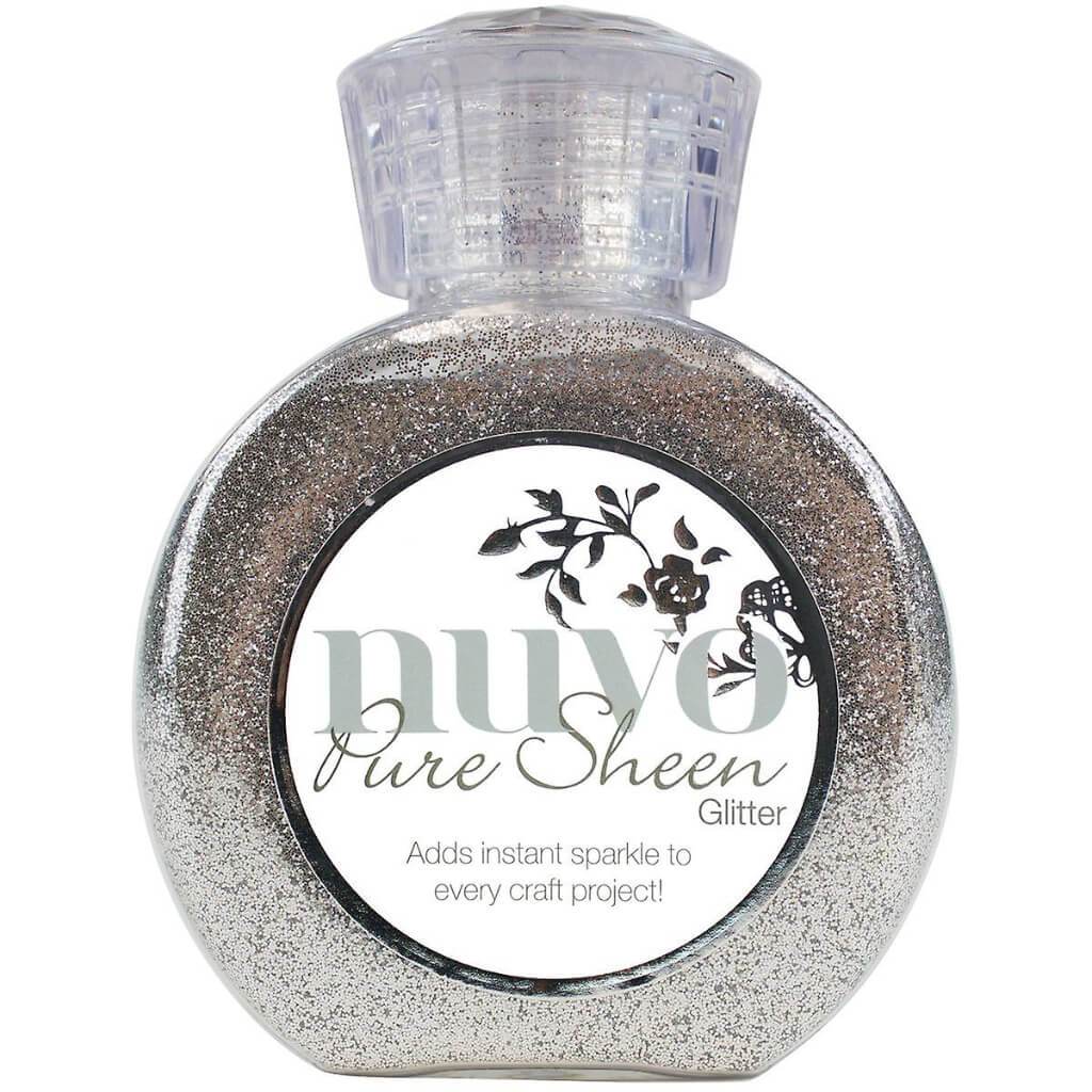 Nuvo Pure Sheen Glitter 3.38oz Silver