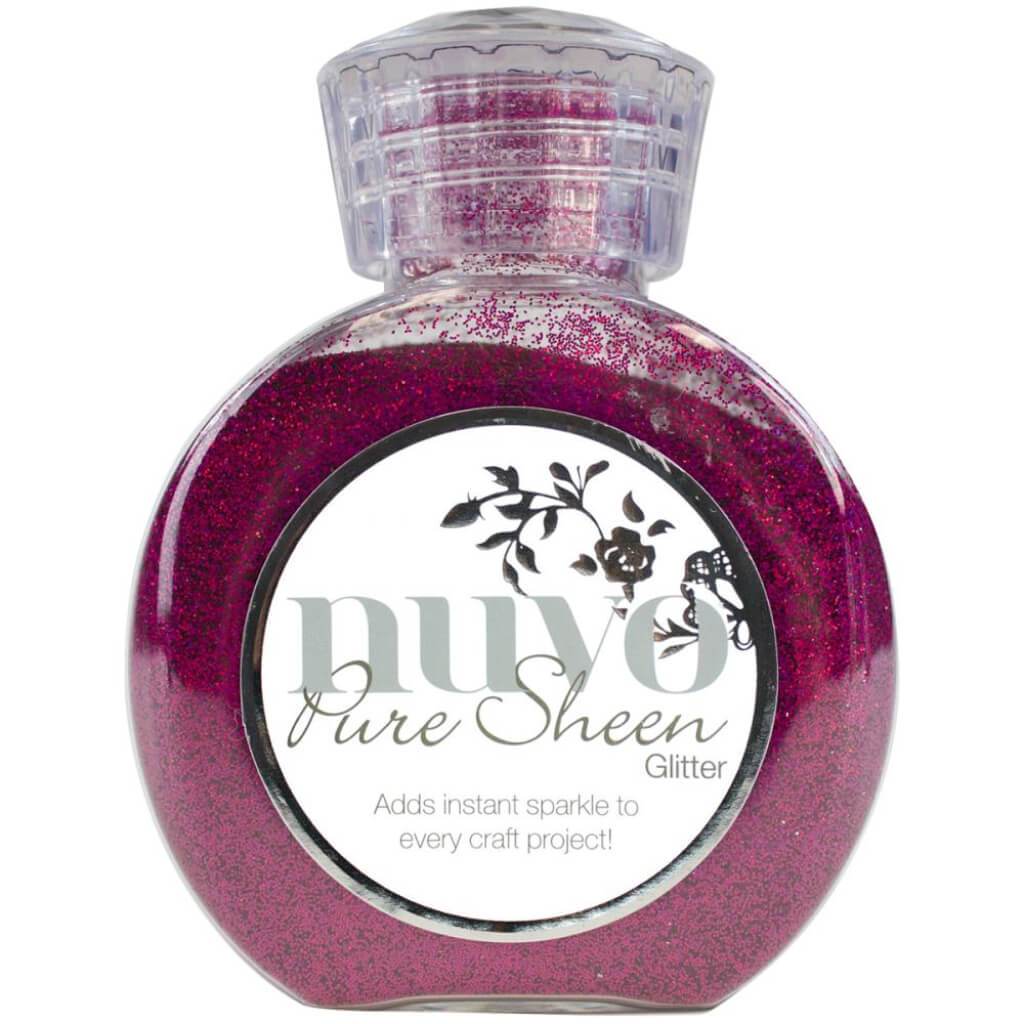 Nuvo Pure Sheen Glitter 3.38oz Deep Pink