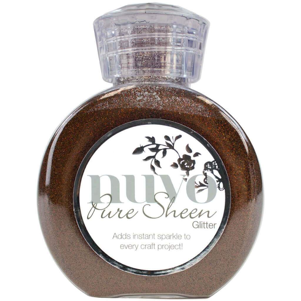 Nuvo Pure Sheen Glitter 3.38oz Chestnut Brown