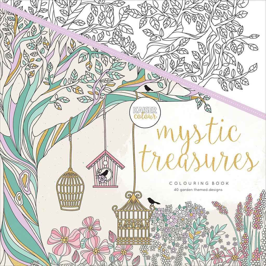 Perfect Bound Coloring Book 9.75in x 9.75in Mystic Treasures