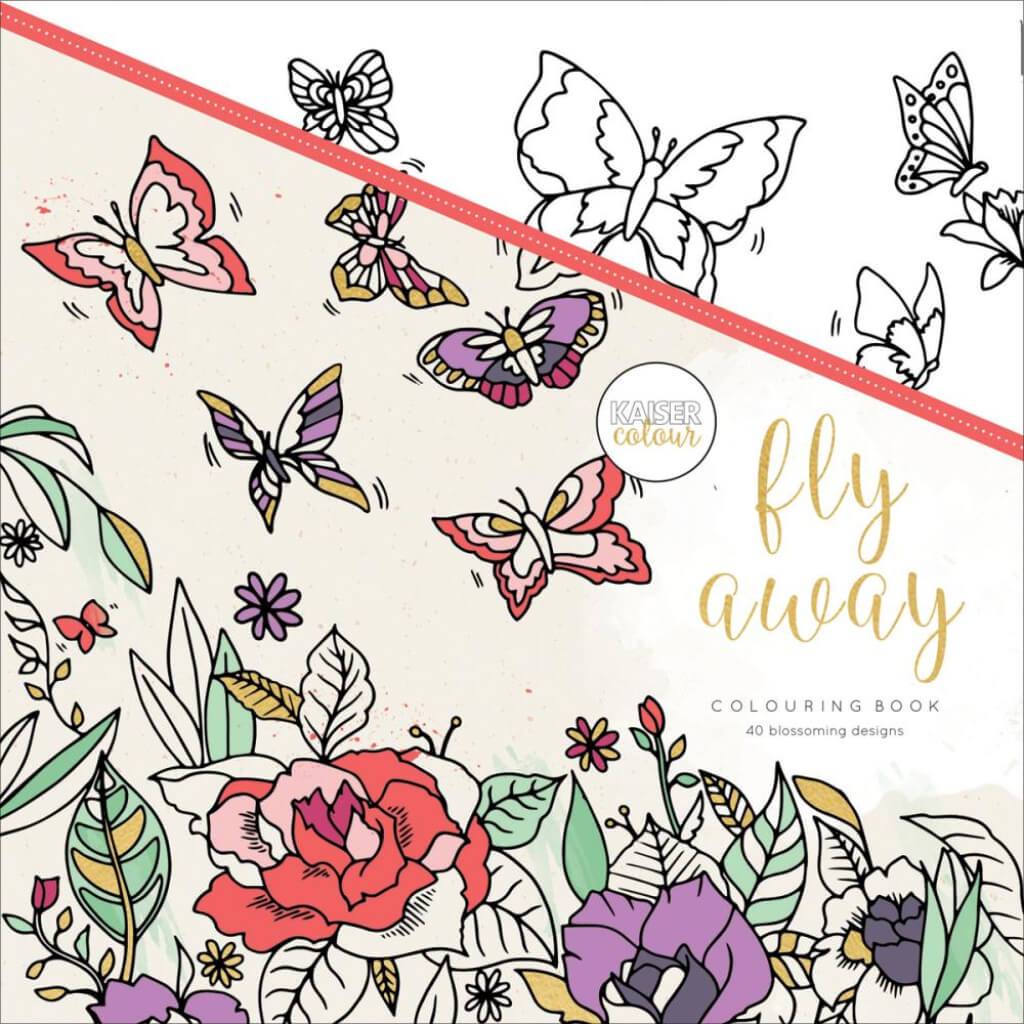 Perfect Bound Coloring Book 9.75in x 9.75in Fly Away