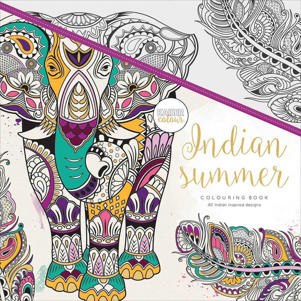 Perfect Bound Coloring Book 9.75in x 9.75in Indian Summer