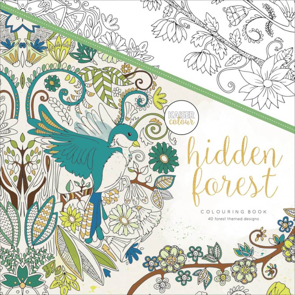 KaiserColour Perfect Bound Coloring Book 9.75in x 9.75in Hidden Forest