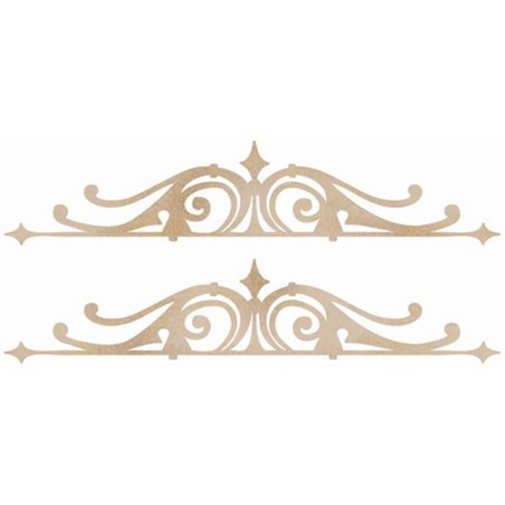 Wood Flourishes 2/Pkg Ornamental Borders