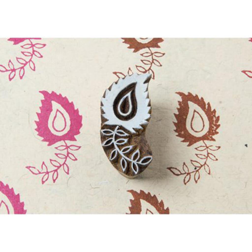 Blockwallah Block Stamp Paisley Pattern