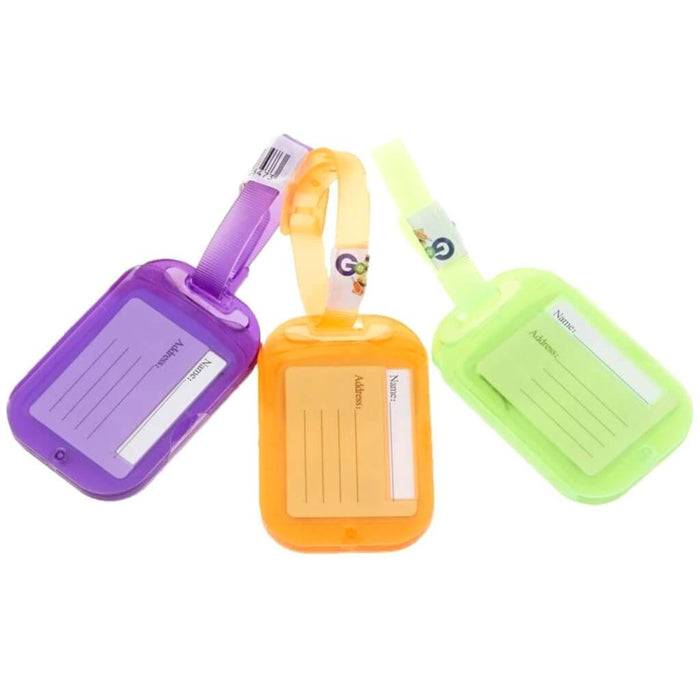 Go & Sew Baggage Tag Sewing Kit Orange, Purple & Green