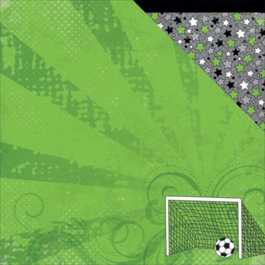 Soccer Star Double-Sided Cardstock 12in x 12in Goal