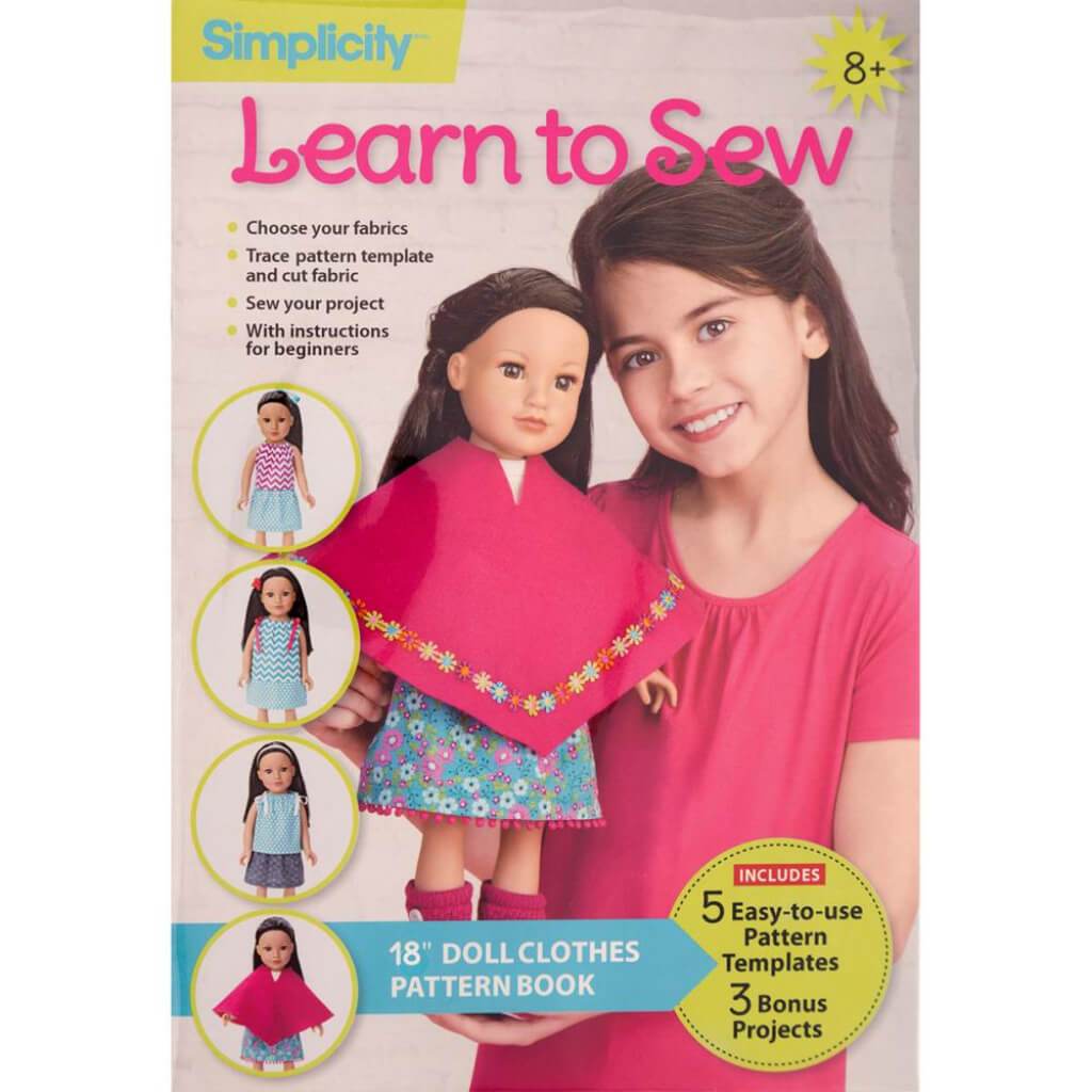 Simplicity Learn To Sew 18in Doll Clothes