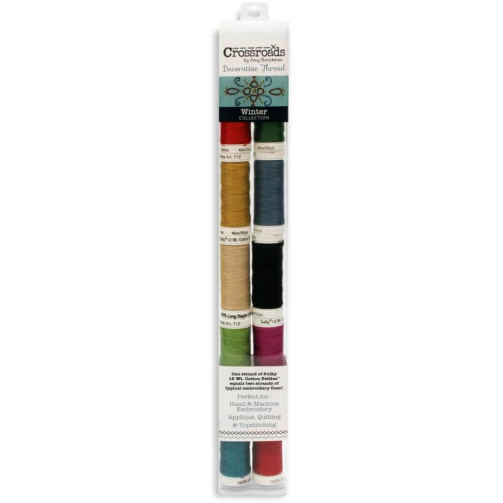 Crossroads Sulky Cotton Petites 12 Weight 10/Pkg Winter Collection