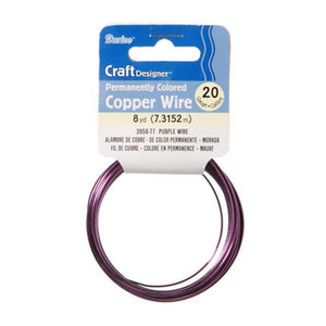 Craft Wire 20 Gauge Purple 8 yards
